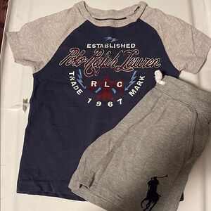 Polo Ralph Lauren Navy and Gray Boys Outfit